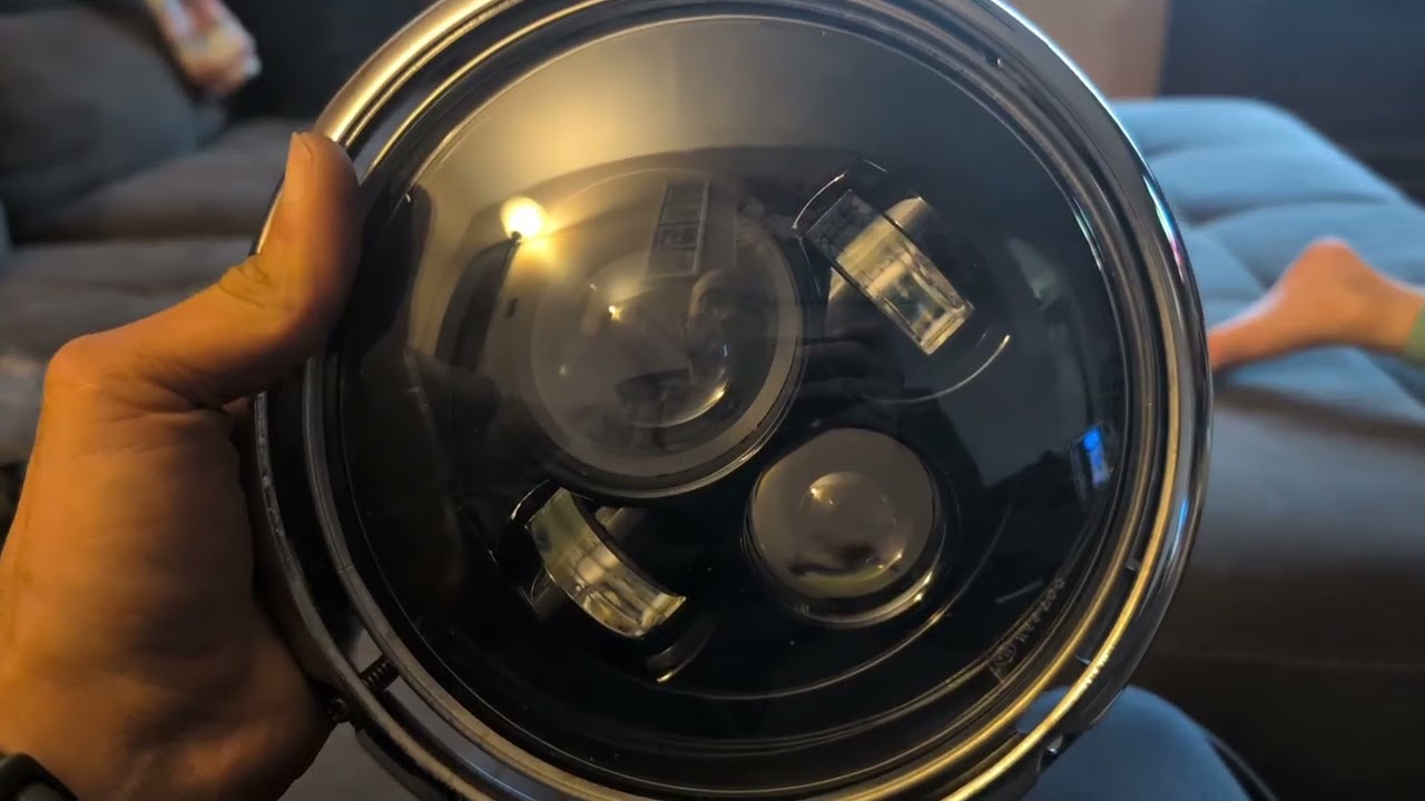 Yamaha V Star Classic LED headlight conversion