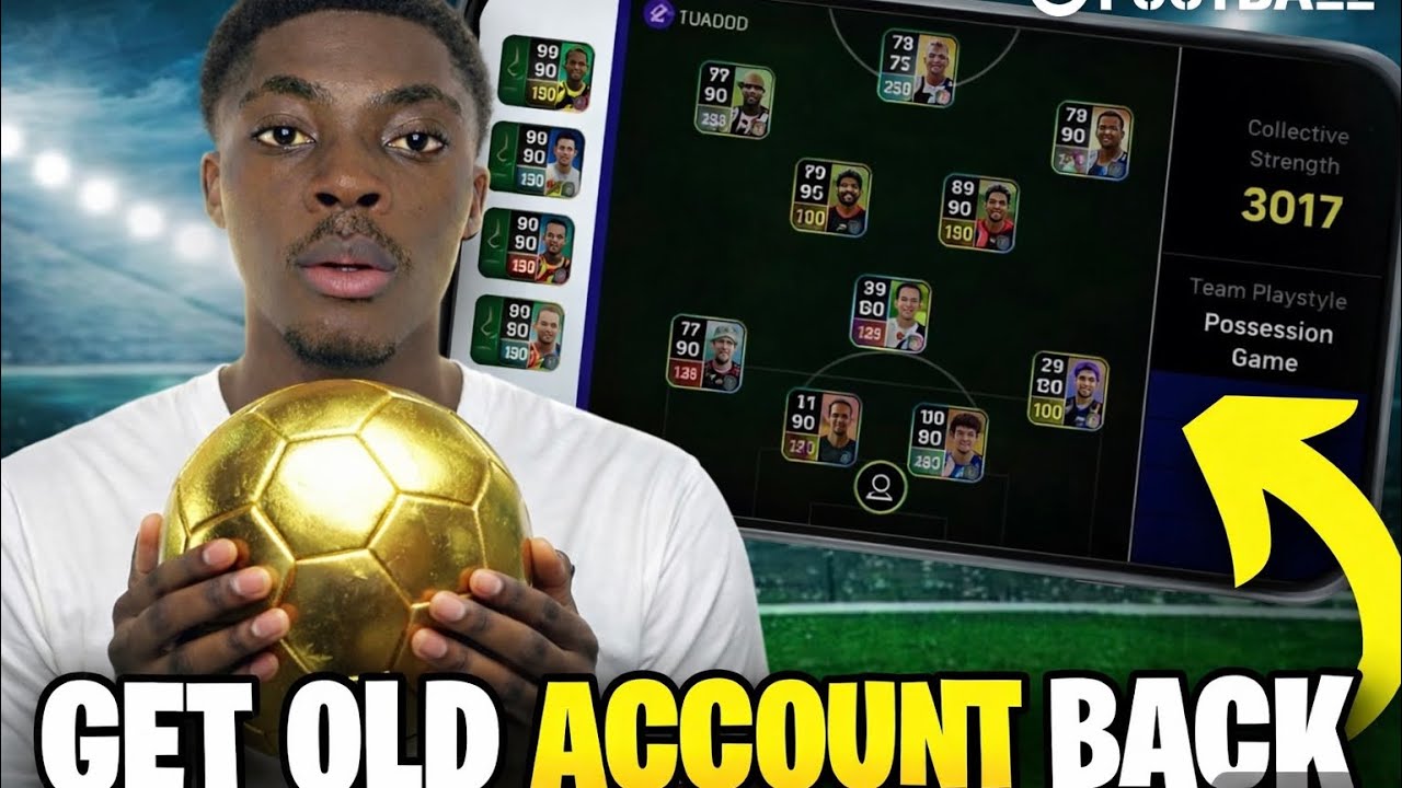How to restore your lost efootball account 