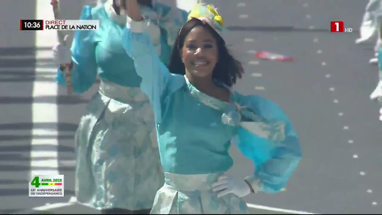Fête de l’indépendance | passage des Majorettes de l’institut Notre Dame