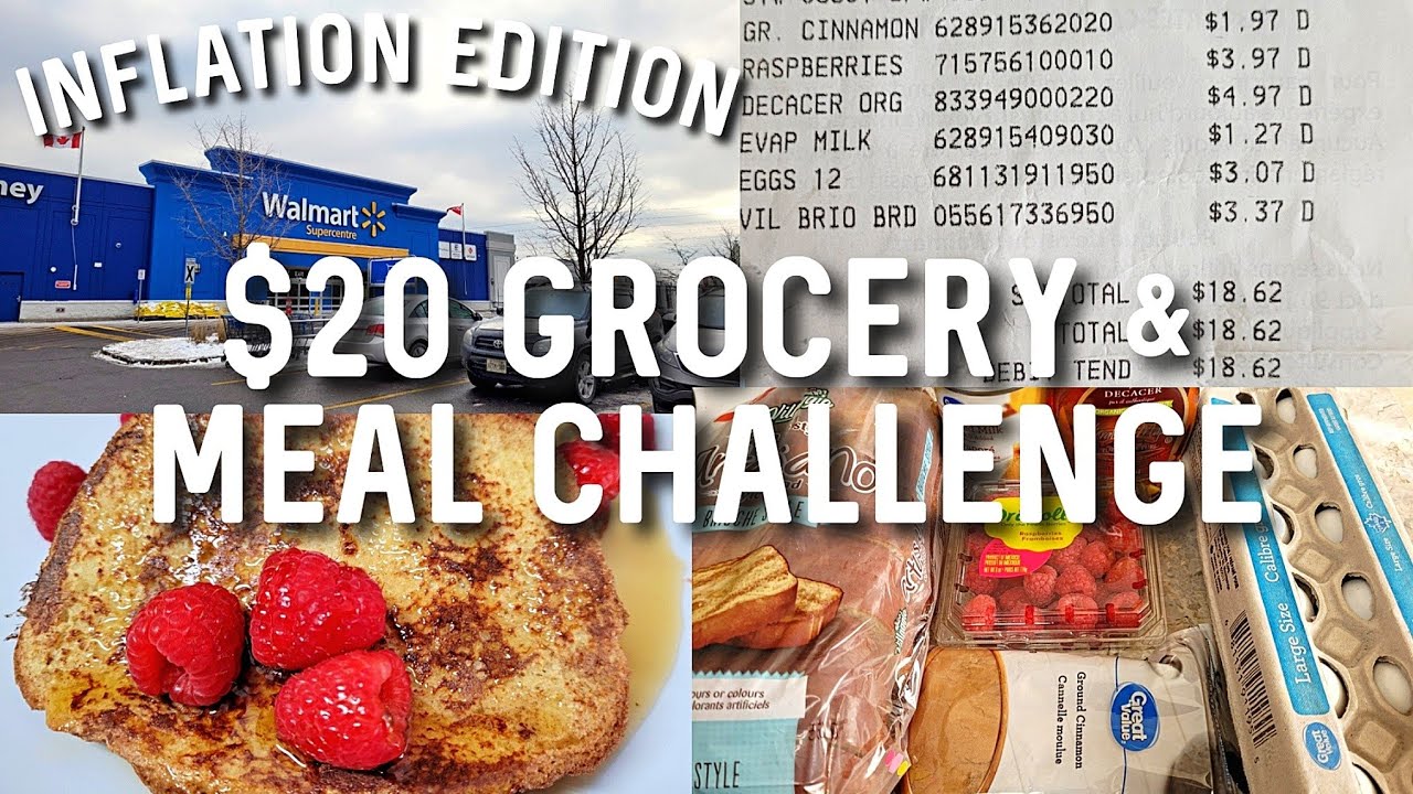 $20 Grocery & Meal Challenge in Toronto | Grocery Budget Challenge #budgetlife