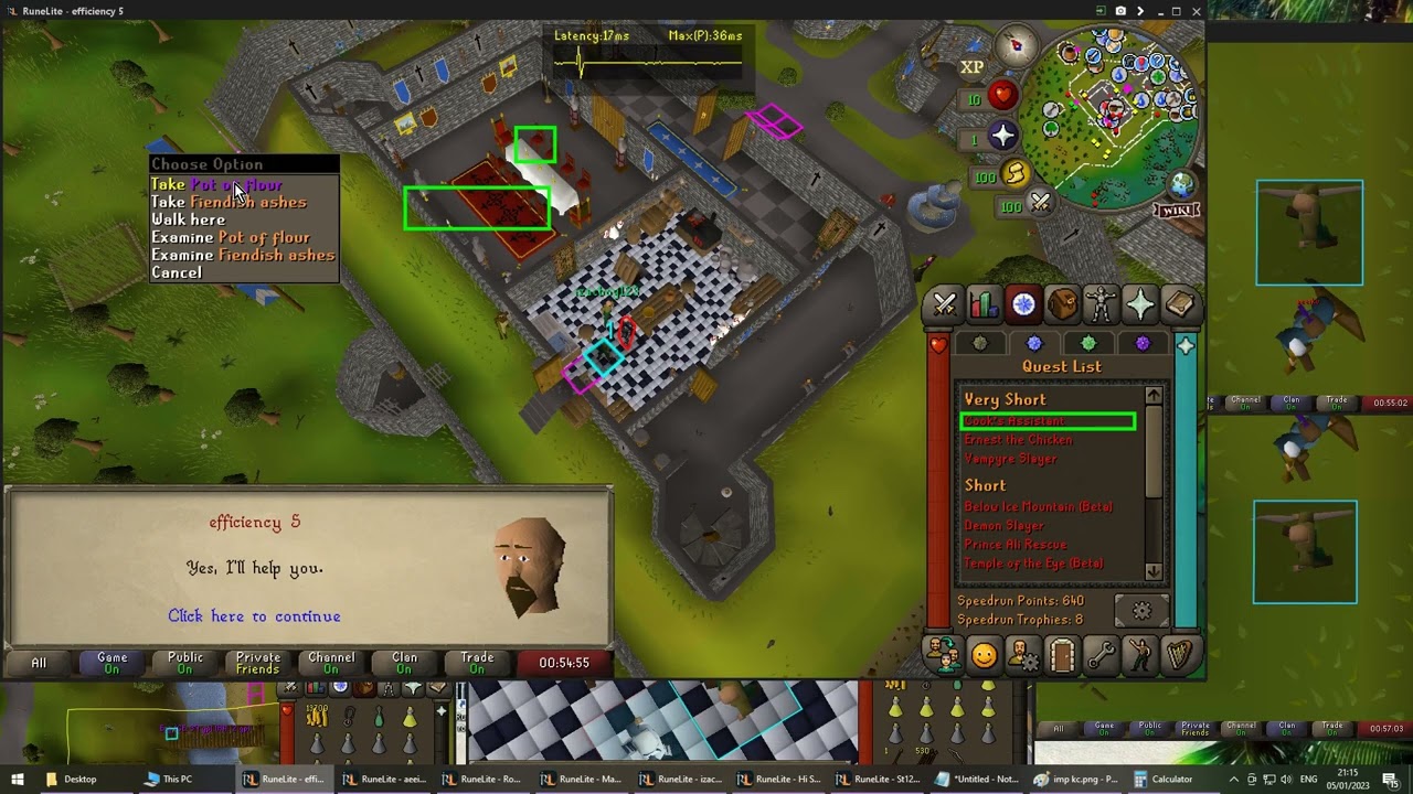[WR] Cook's Assistant 0:59:40 LIVE REACTION