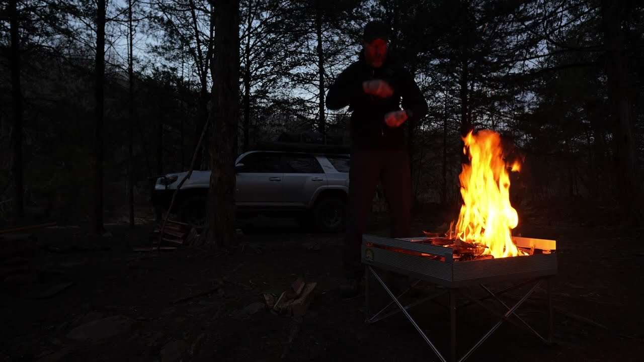 Winter camping in the Ozarks