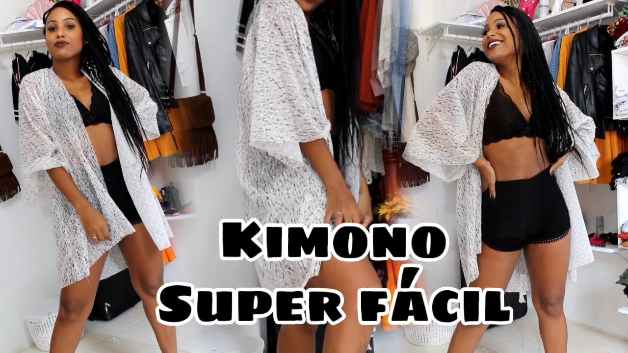 DIY: KIMONO/SAIDA DE  PRAIA SUPER FÁCIL - Letícia Nicácio