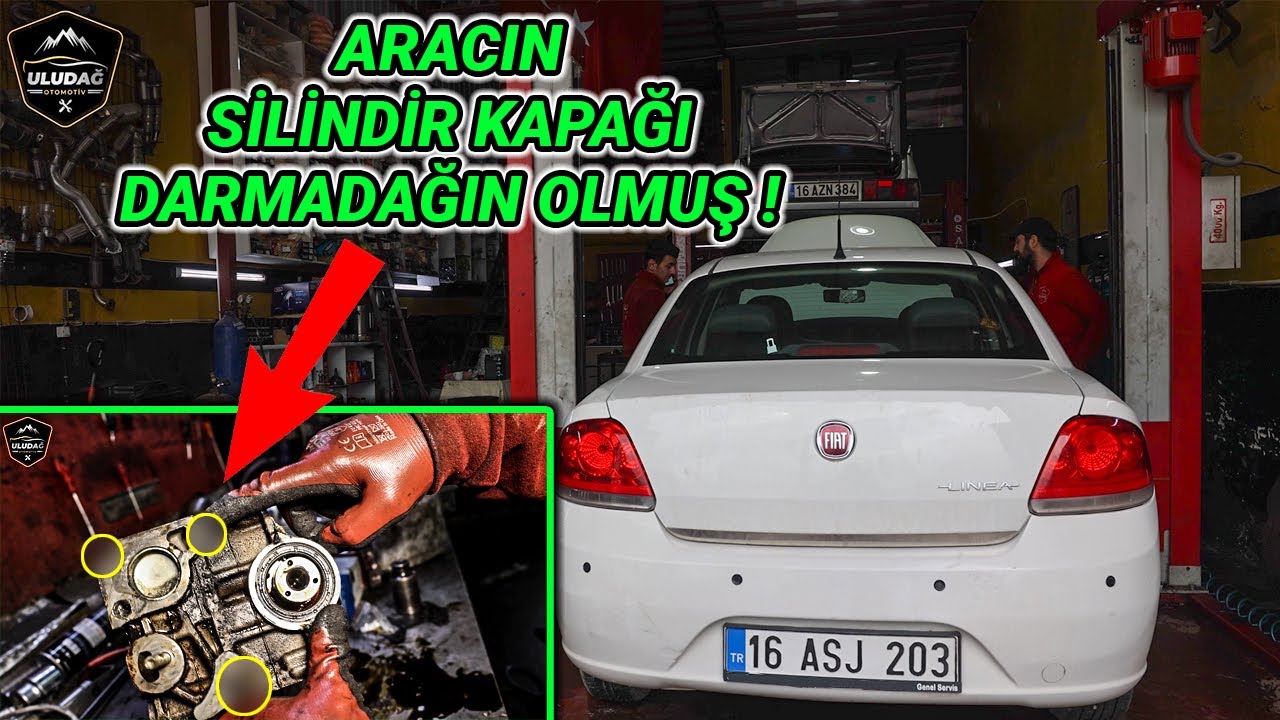 MÜŞTERİ MOTORDAN SES DUYUNCA BİR DAHA KULLANMAMIŞ ! (Fiat Linea 1.4 Silindir Kapak Conta Değişimi)