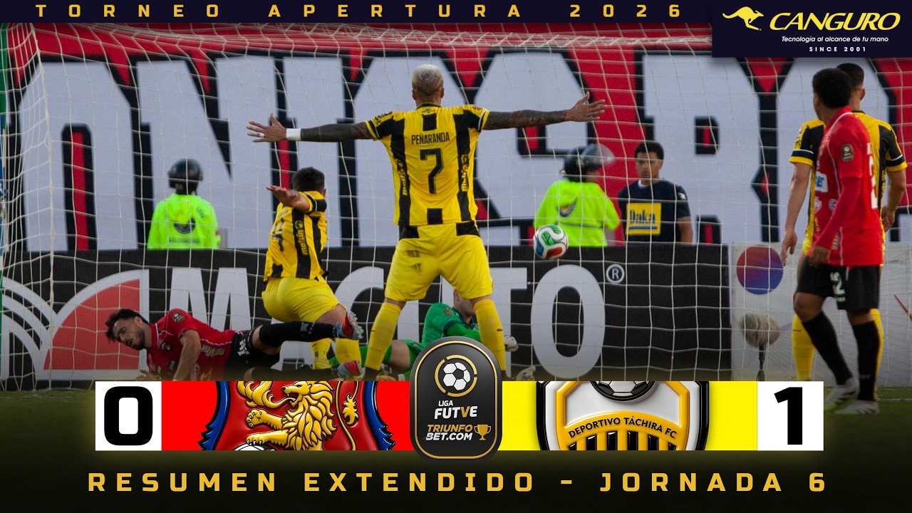 RESUMEN EXTENDIDO | Caracas - Táchira | Liga FUTVE Triunfobet