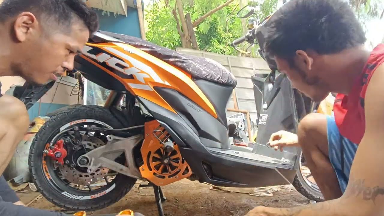 Replacing OKM rear disc brake convertion