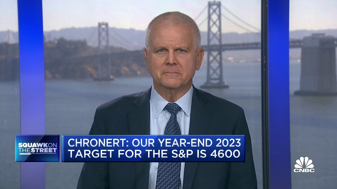 Our year-end 2023 target for the S&P is 4600, says Citi's Chronert