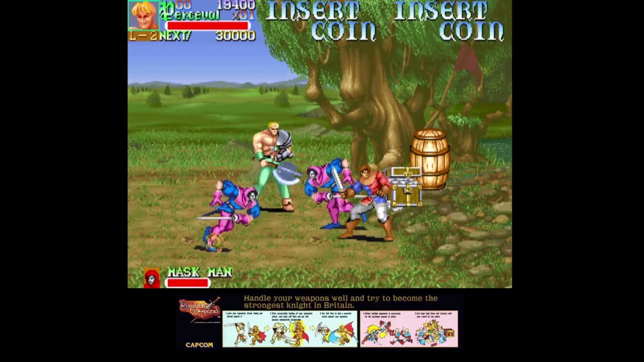 Videosfida a Knight of the Round (arcade)