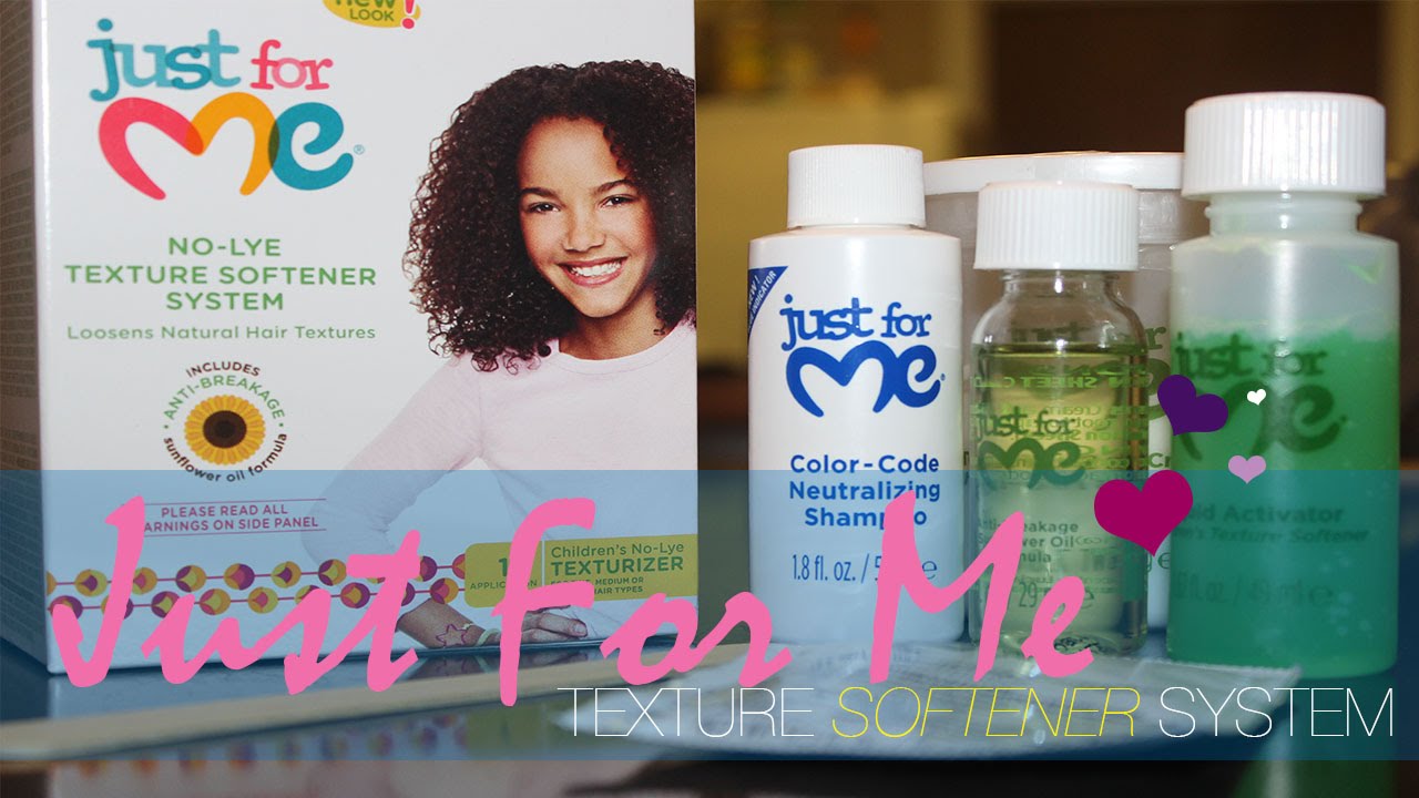 Just For Me Texture Softener System (Before/After and Application Process)