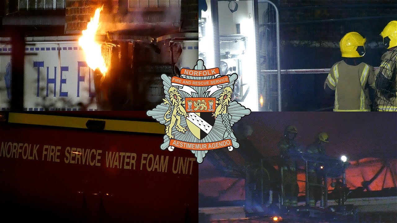 Massive Fire Destroys Former Van Dal Factory in Norwich | 60+ Firefighters Respond