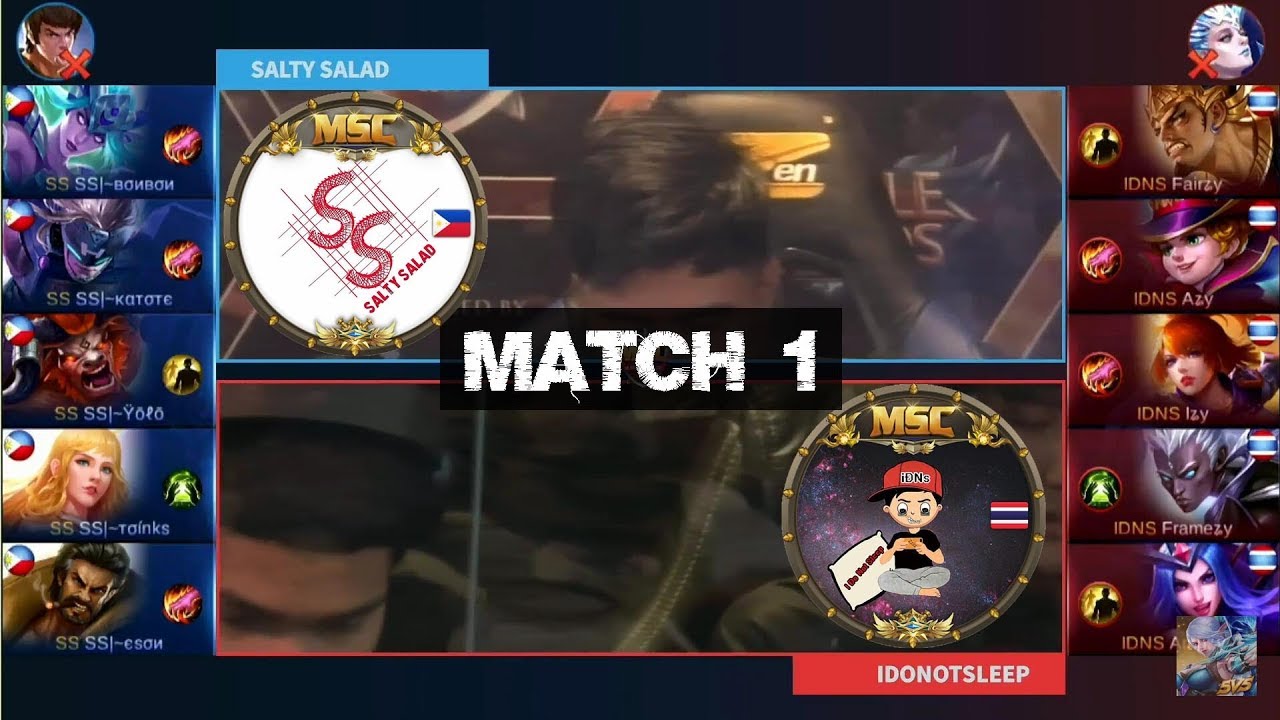 Grand Final SALTY SALAD VS IDONOTSLEEP Match 1 - MSC Five Nations Final
