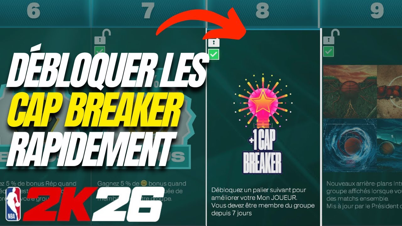 COMMENT AVOIR TOUS LES CAP BREAKER SUR NBA 2K26...