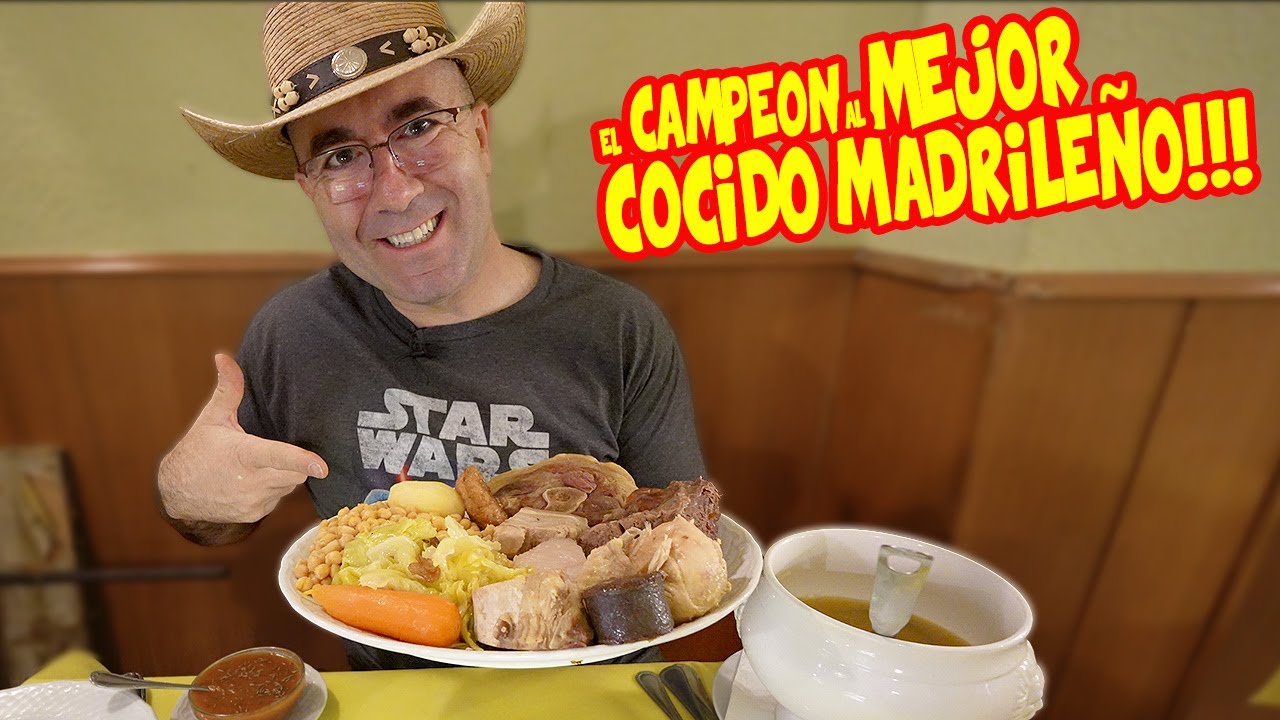 Probando el CAMPEON al MEJOR COCIDO MADRILEÑO de MADRID 😂😂😂