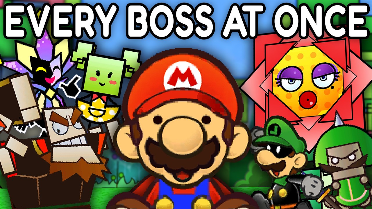 Super Paper Mario but the bosses TEAM UP