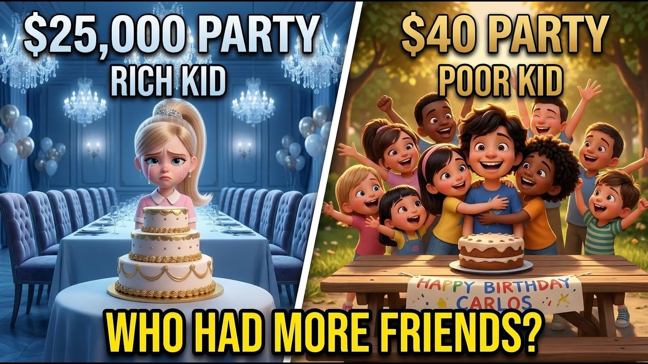 Rich Kid Has $25,000 Birthday Party &mdash; No One Shows Up | Rich Kid vs Poor Kid Ep. 1