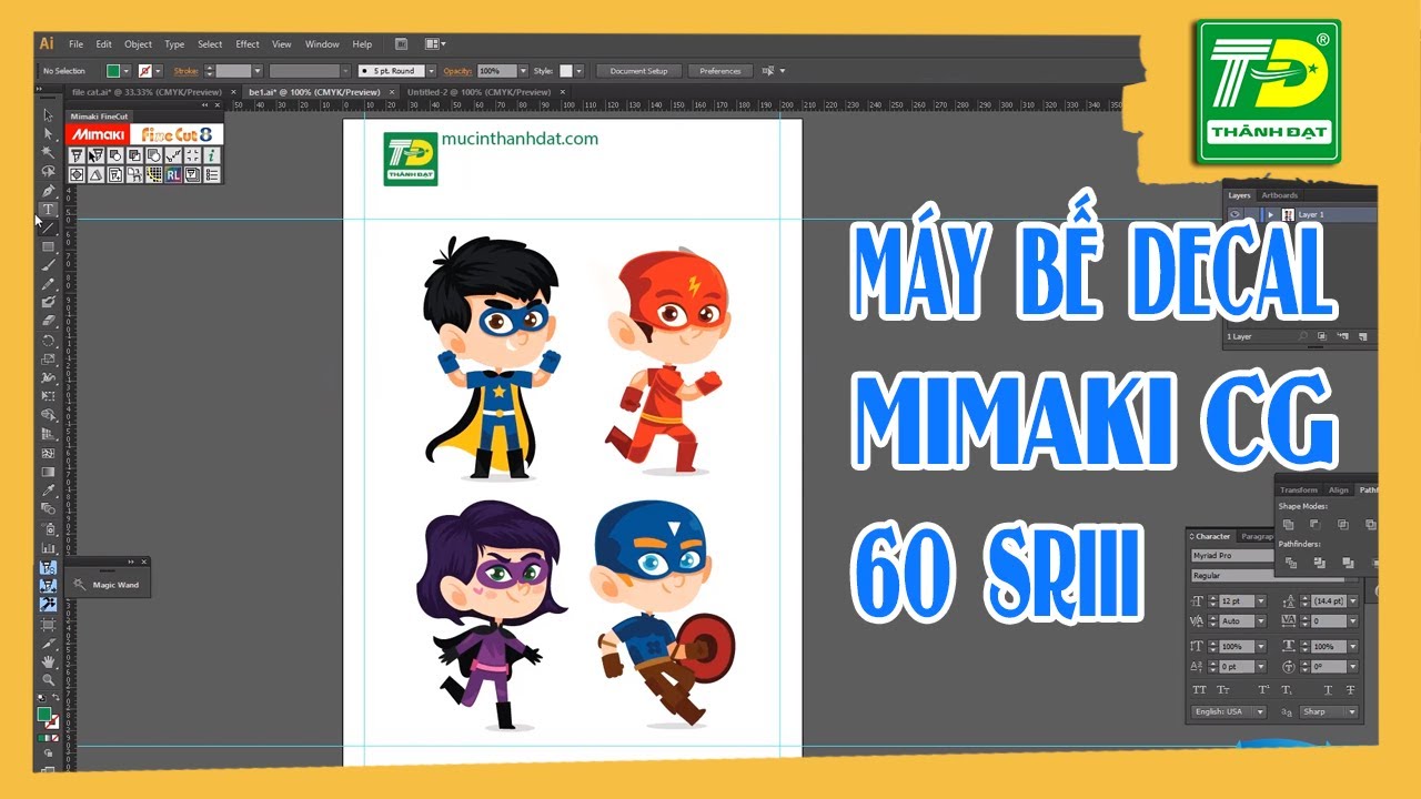 🥇Máy Bế Mimaki CG 60 SRIII - [HDSD] Chức Năng Bế Trên Decal Jetpro🌻