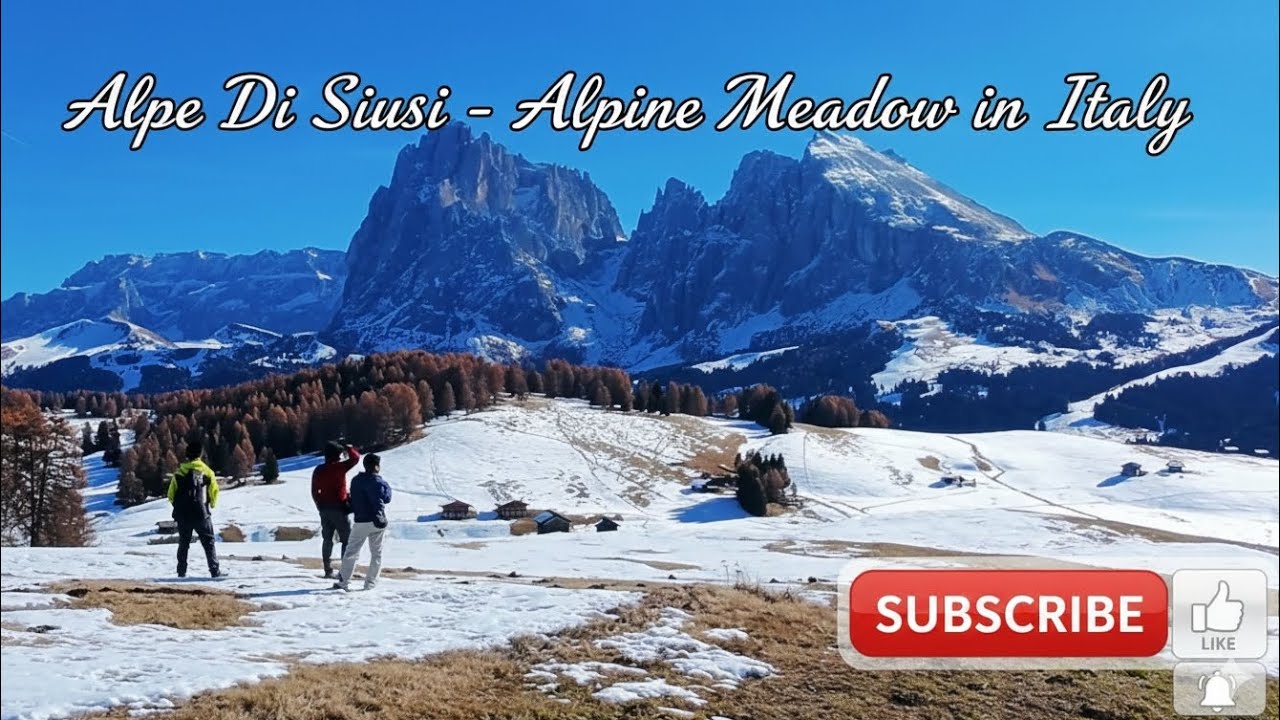 Alpe Di Siusi - Alpine Meadow in Italy #travel #europe #drone #italy #dolomites #mountains #nature