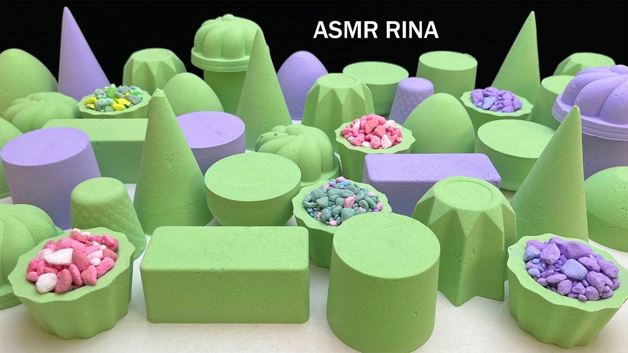 ASMR baking soda green spring