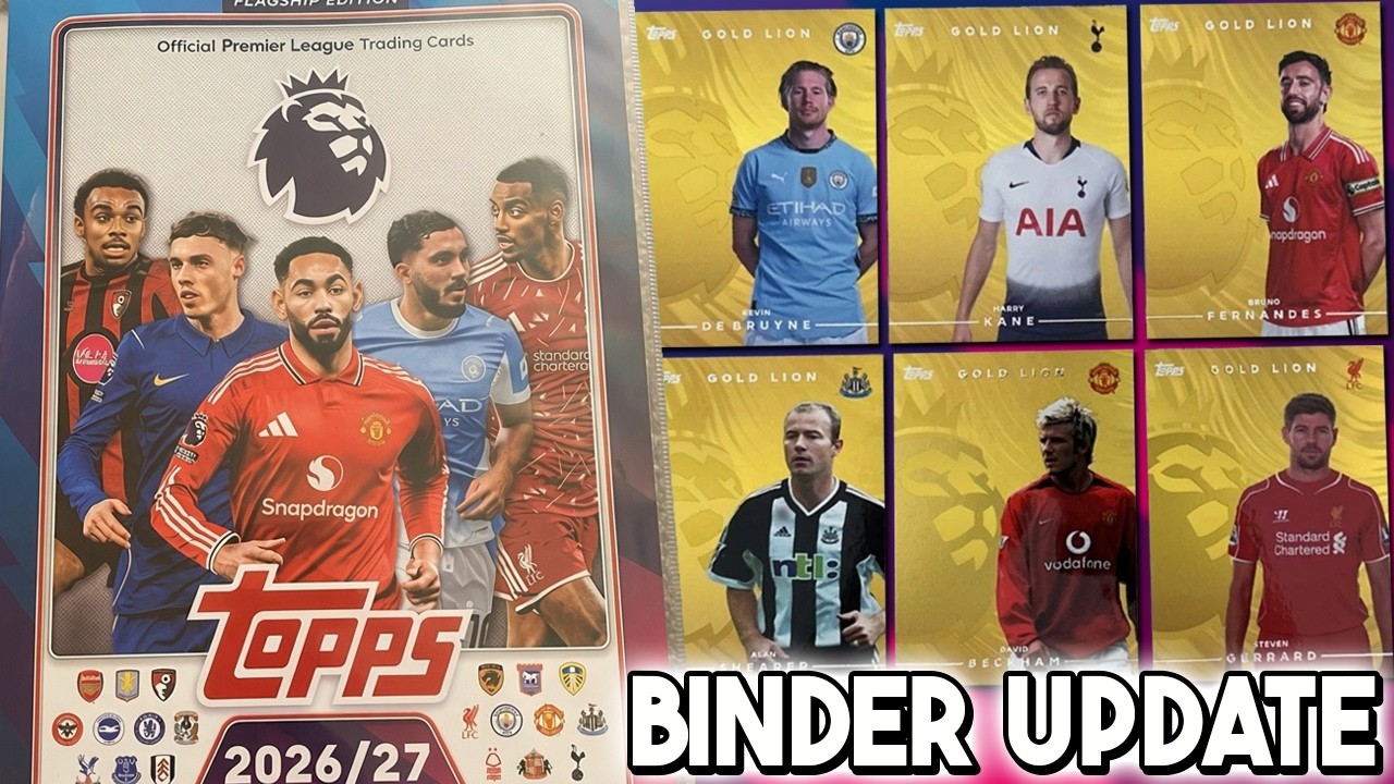 Обновление альбома Topps Premier League 2026/27! (100% обновление базовой коллекции)