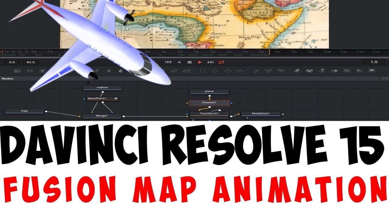 Davinci Resolve 15 - Fusion map animation