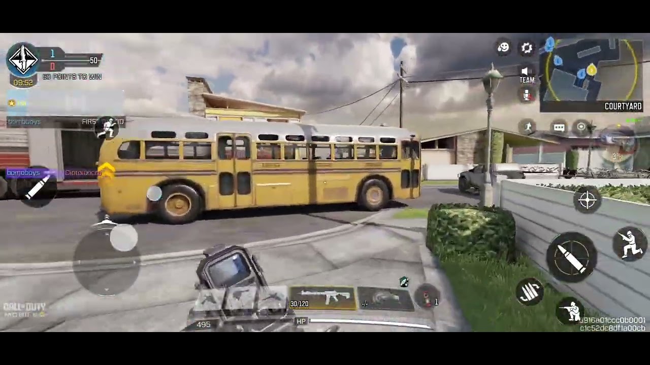 Playing Call of Duty on mobile 