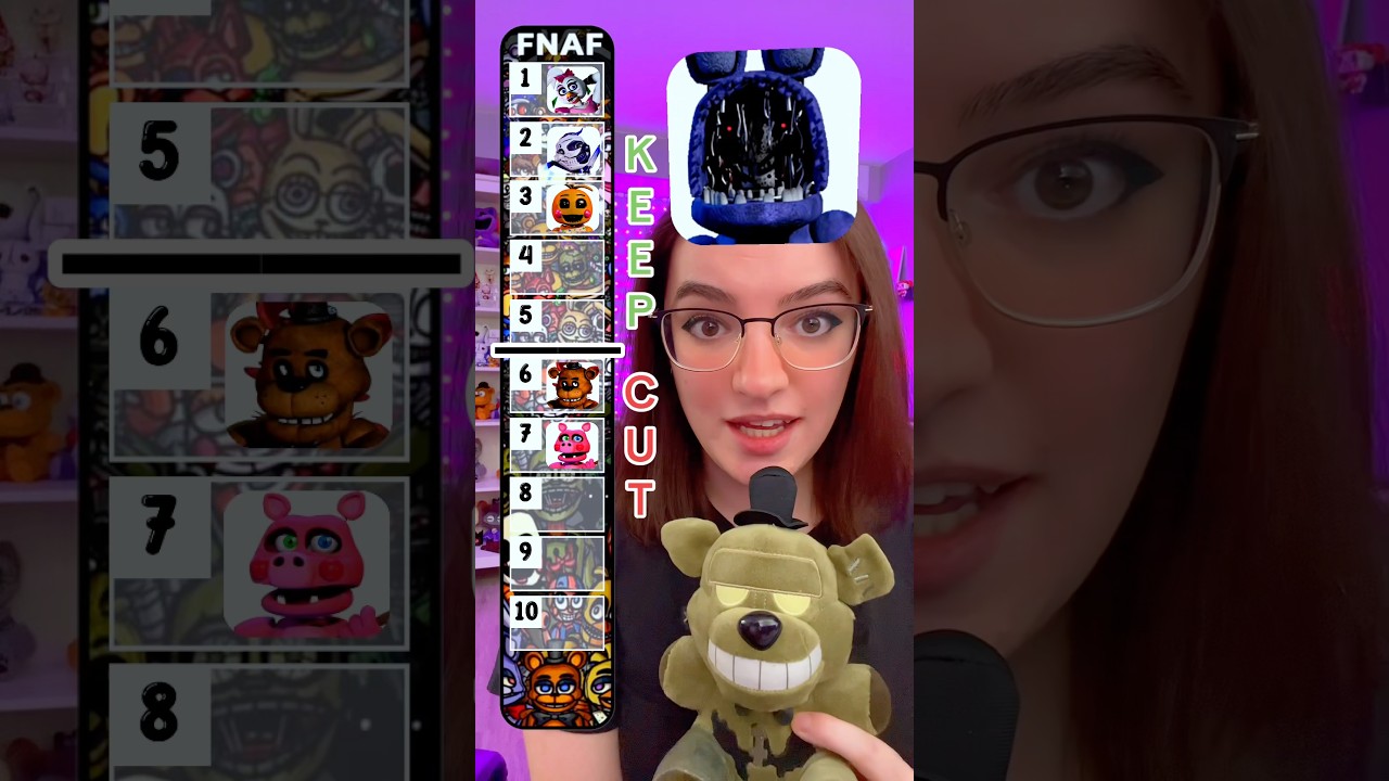 Вы бы вырезали тех же персонажей, что и я?? #fnaf #fivenightsatfreddys #securitybreach