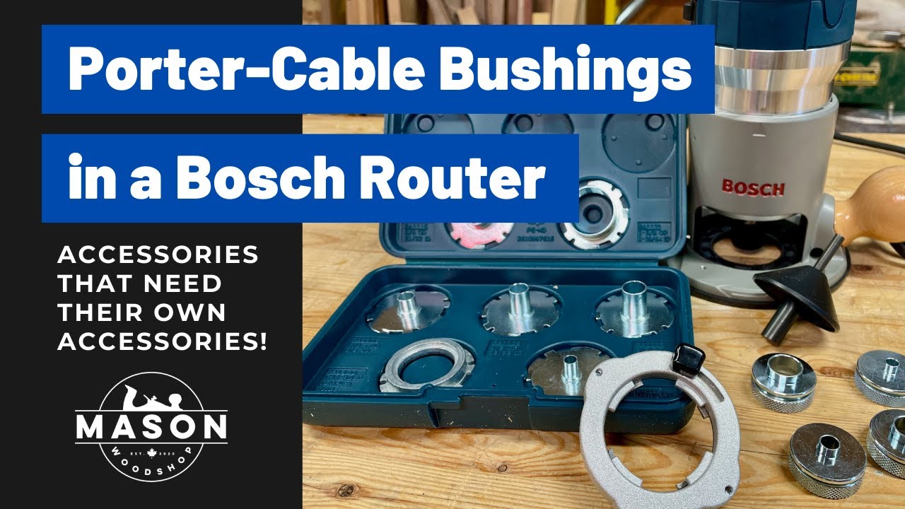 Using Porter-Cable Guide Bushings in a Bosch Router // Accessories for your accessories!