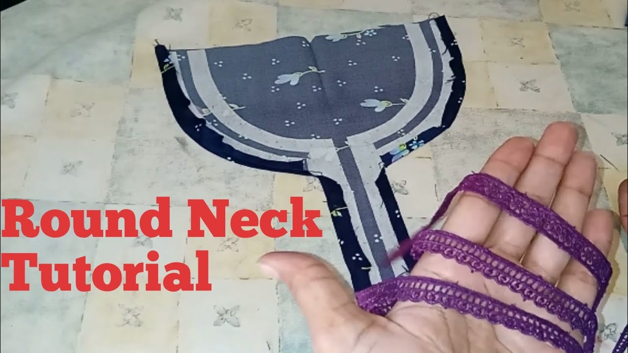 Round Neck Cutting and Stitching Tutorial | Uzma stitch studio