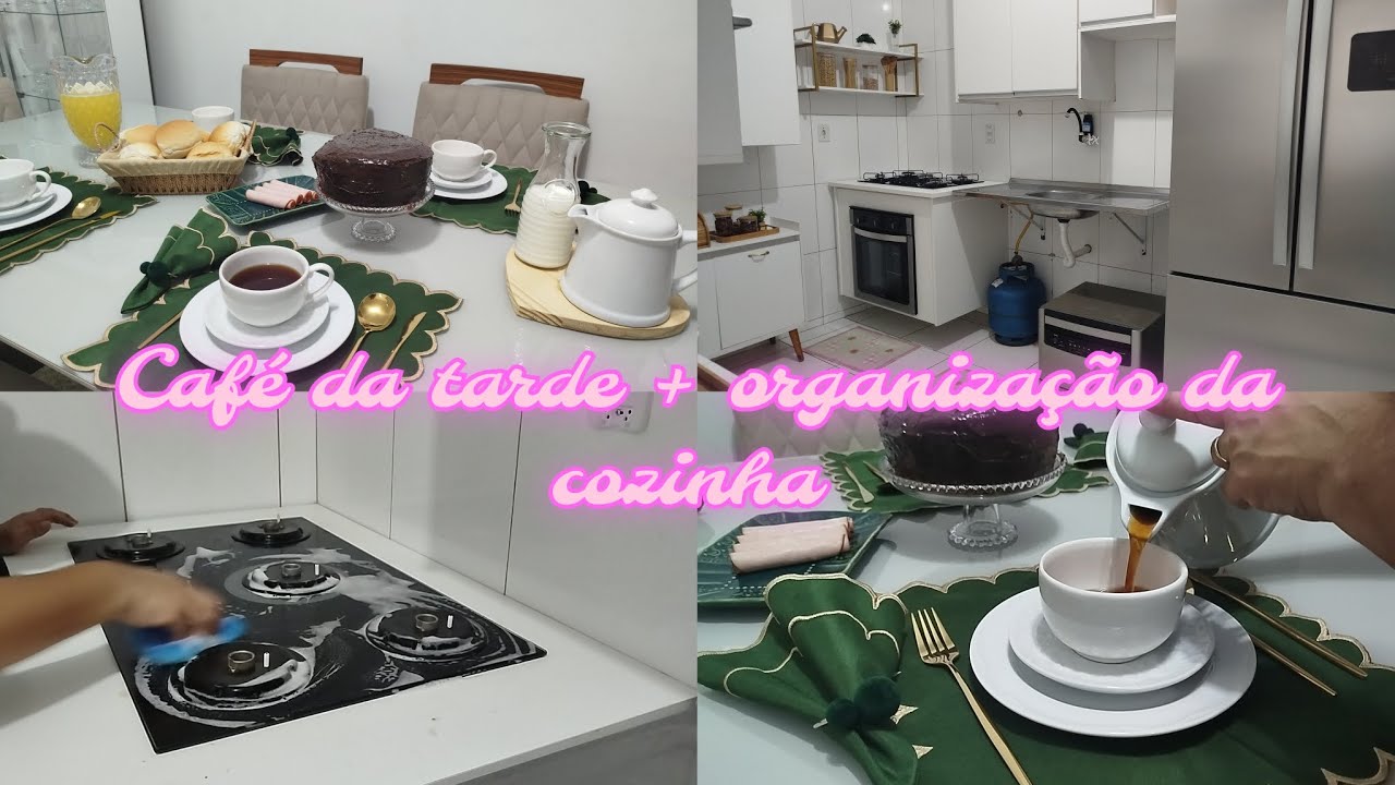 Café da tarde + organização da cozinha💕 / Renata Pereira 💖
