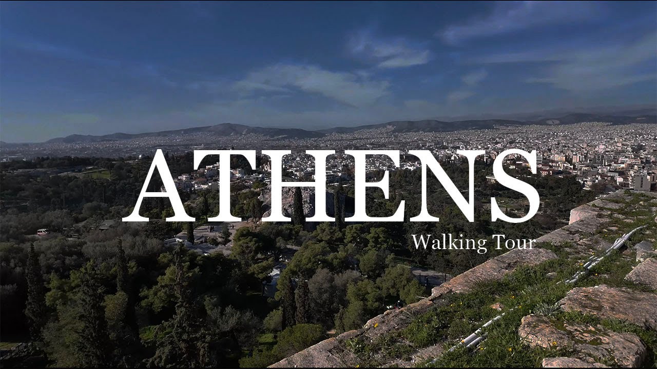 Athens Walking Tour 🇬🇷 | 2 Hours | Ermou Street, Plaka & Acropolis | No Music | 4K