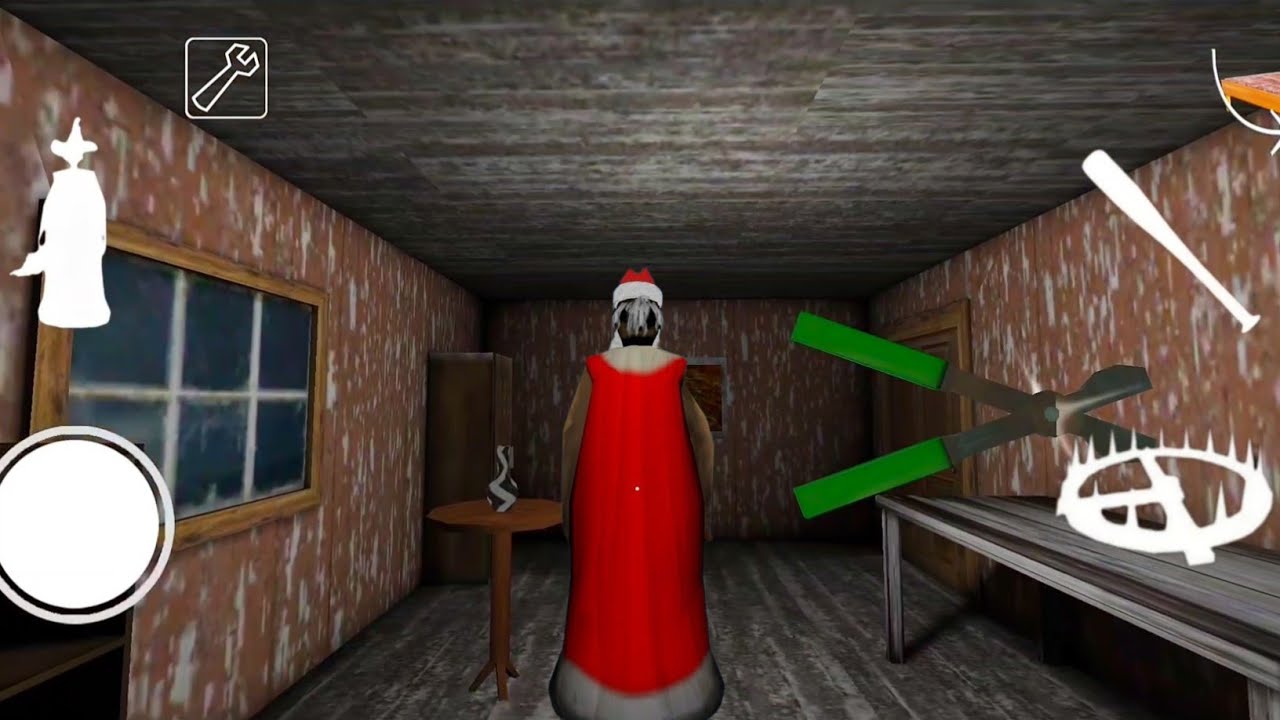 Playing as Santa granny vs old granny in granny 1 mod menu 