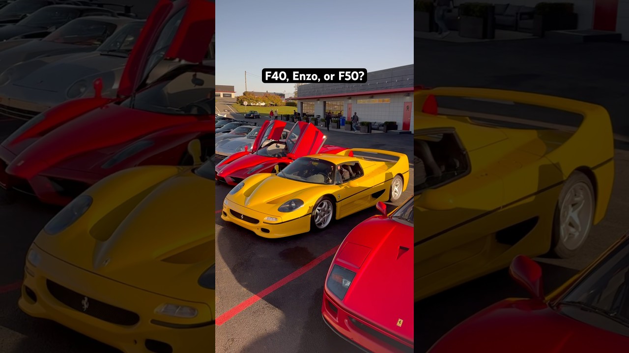 Would you take the Ferrari F40, Enzo, or the F50? 🏎️