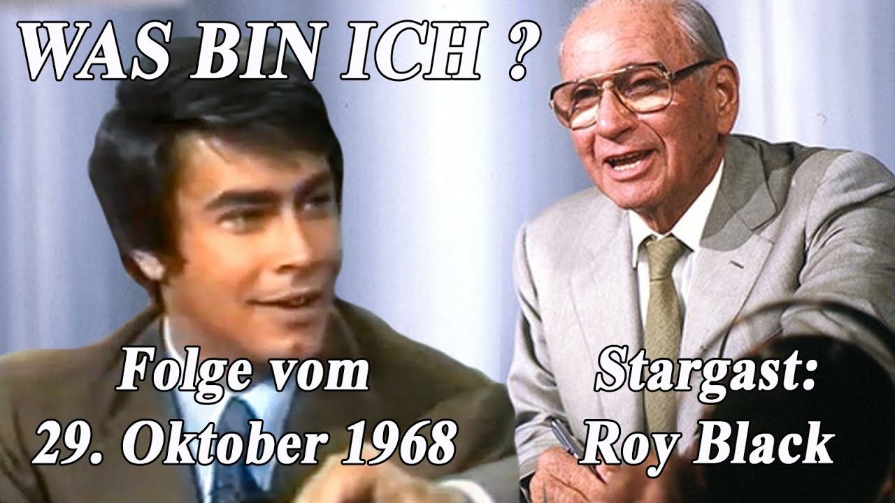 Was bin ich? mit Robert Lembke - vom 29. Oktober 1968 - Stargast: Roy Black