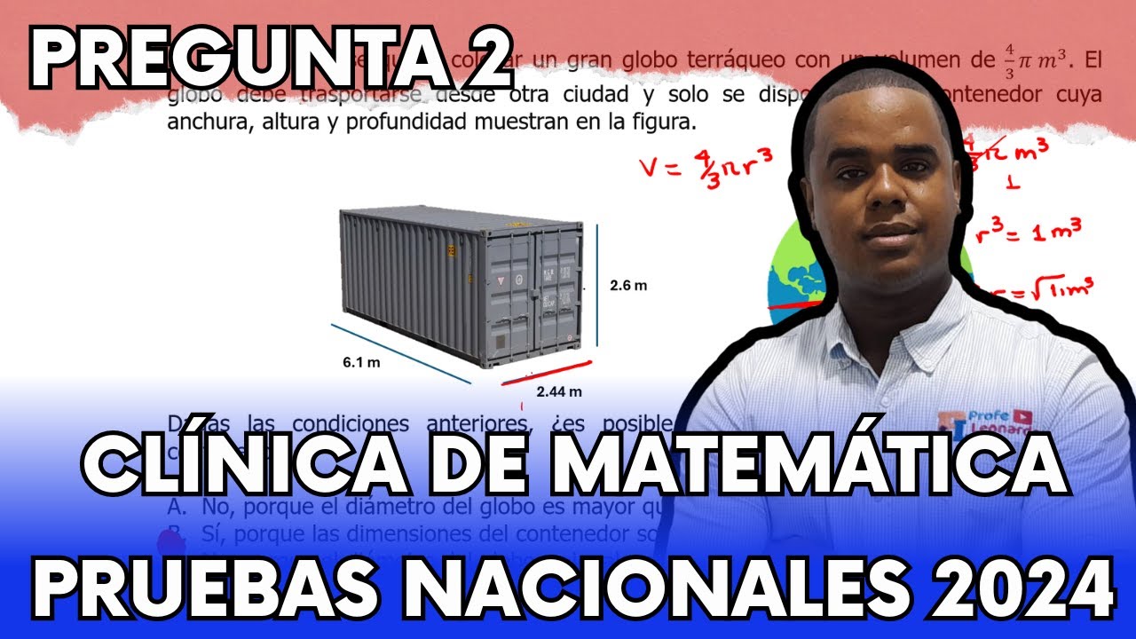 CLINICA DE MATEMÁTICA PRUEBAS NACIONALES 2024 | PREGUNTA 2