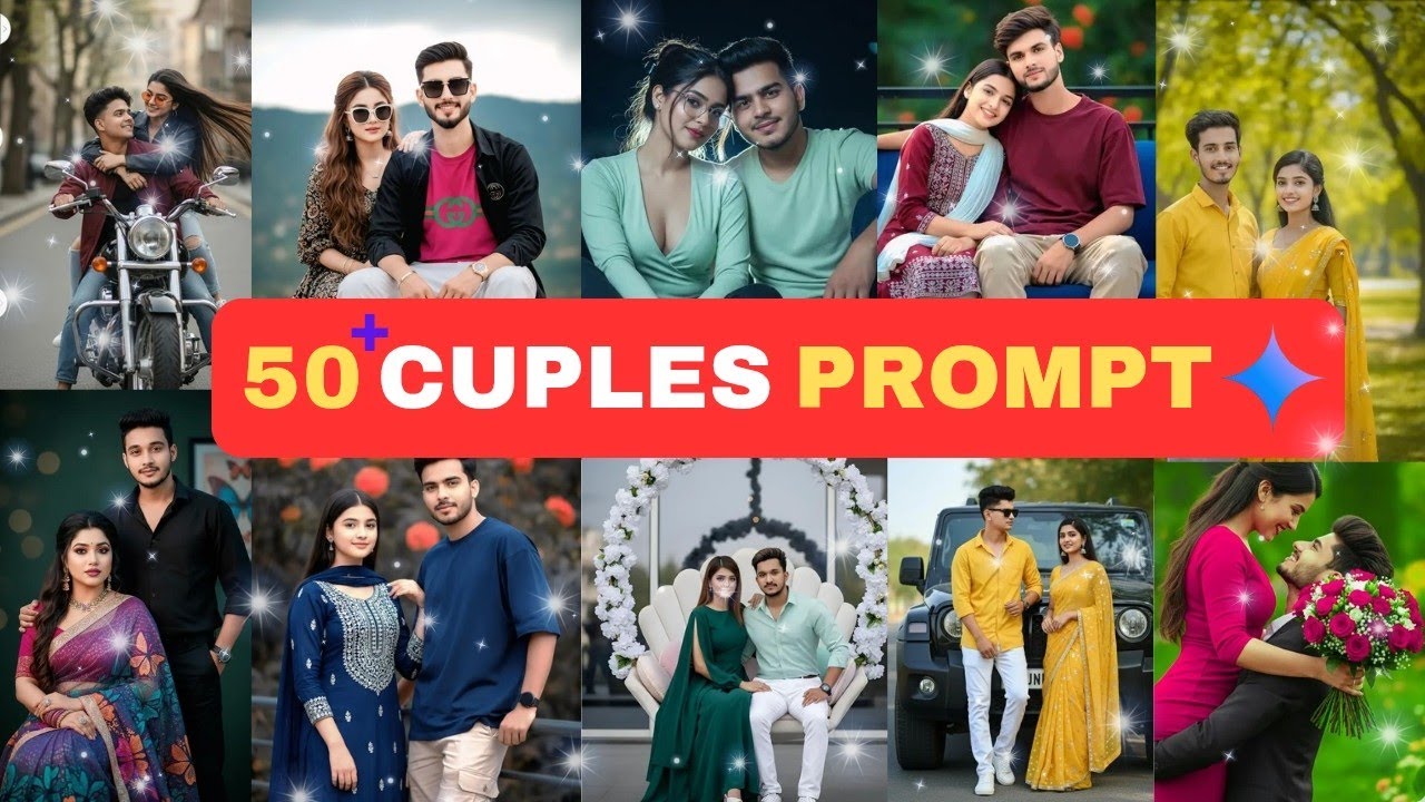50 Cuples Prompt Editing | Gemini Photos edit | VIRAL INSTAGRAM TRENDING AI PHOTO | google gemini .