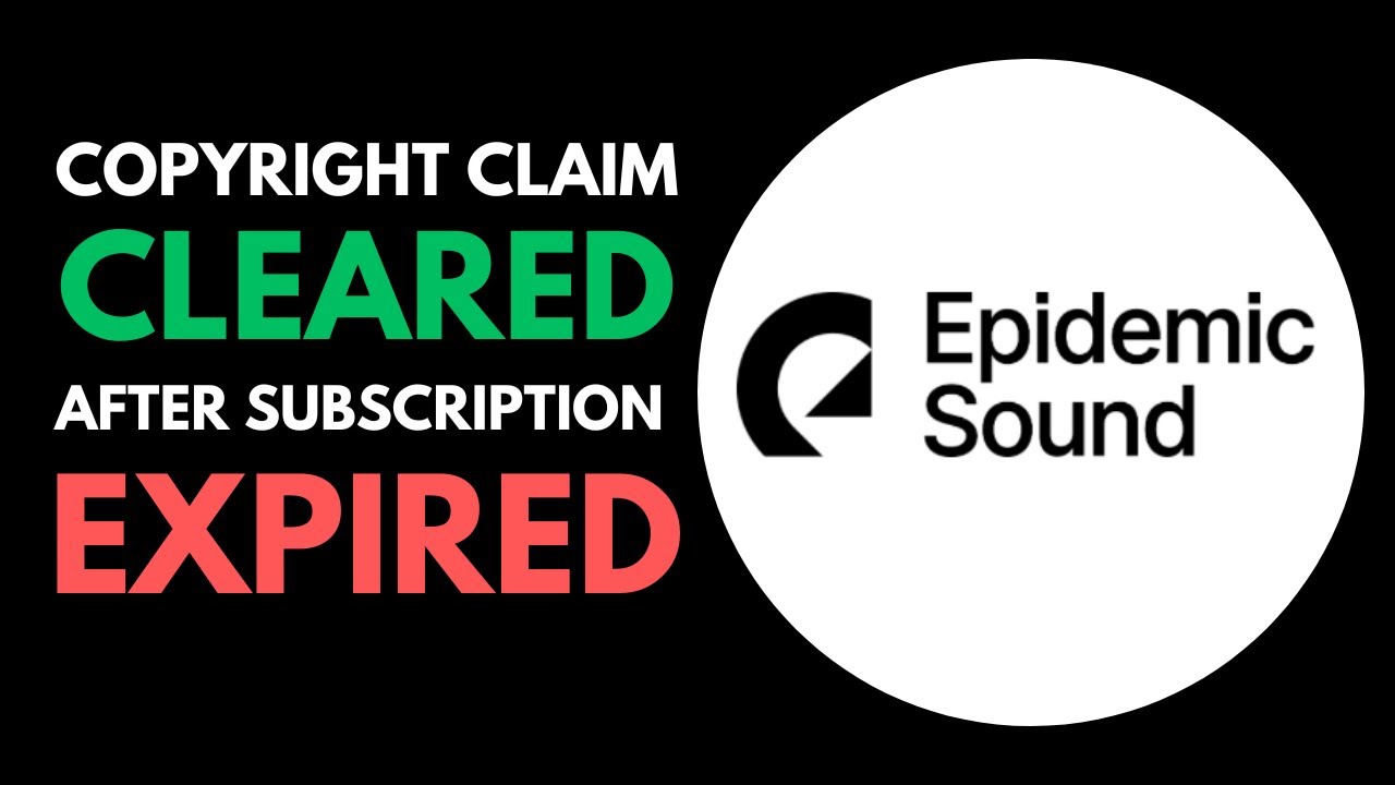 How to Clear Epidemic Sound copyright claim after Expired Subscription. (royalty free music)