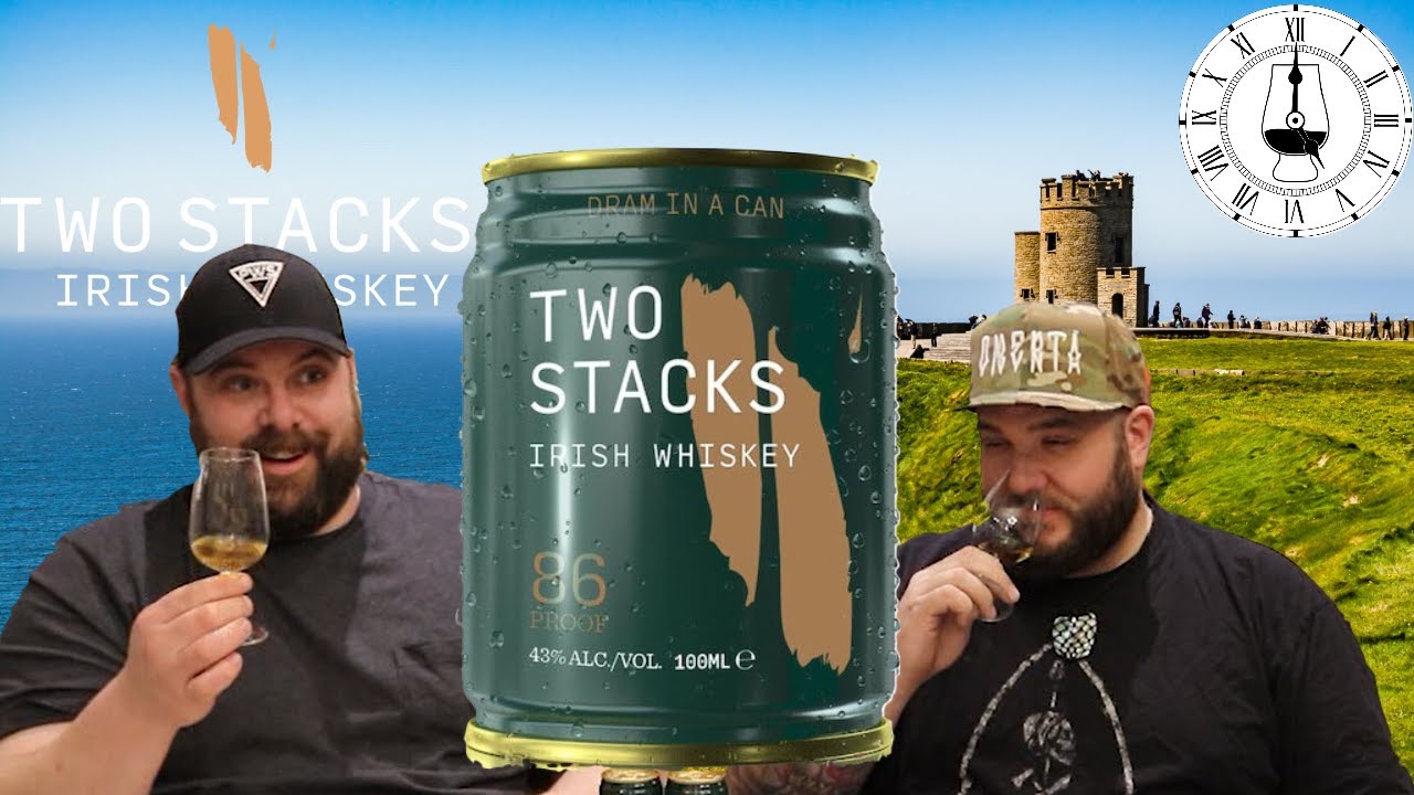 Dram in a Can Irish Whiskey from Two Stacks. The Perfect Golf Course Companion.