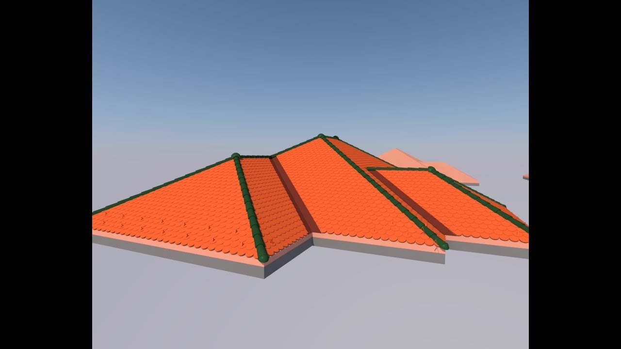 Расширения  для Archicad Tondach трехмерная кровля