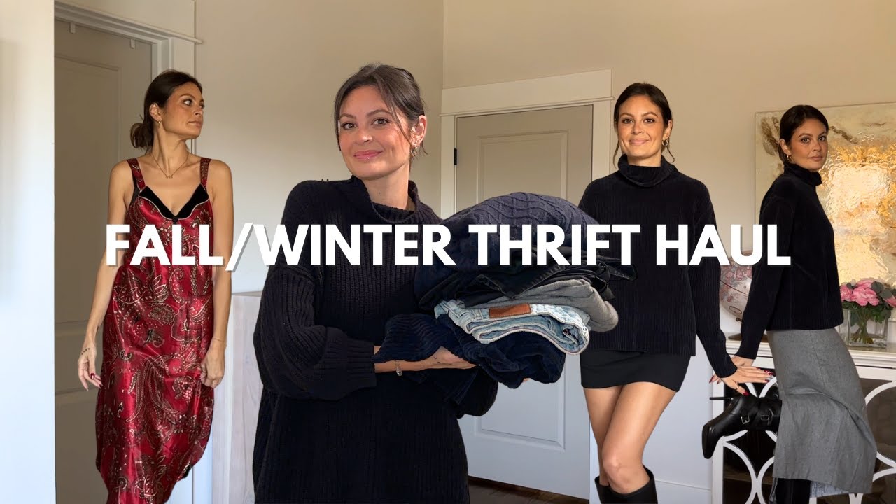 Fall / Winter Thrift Haul: Try-on and styling, thrifting for subscribers, new on depop