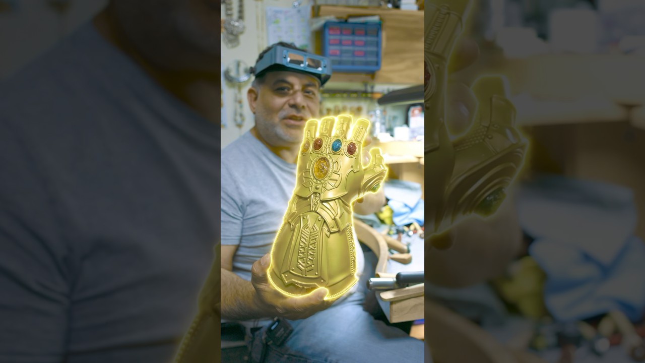 Real $100,000 Infinity Gauntlet With Gemstones  #shorts #gemstone #gems