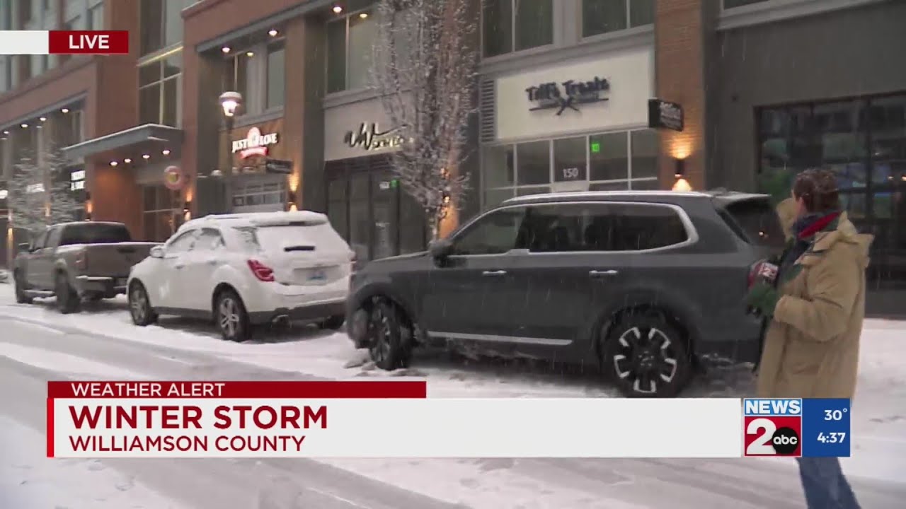 Winter storm impacting businesses in Williamson County, TN