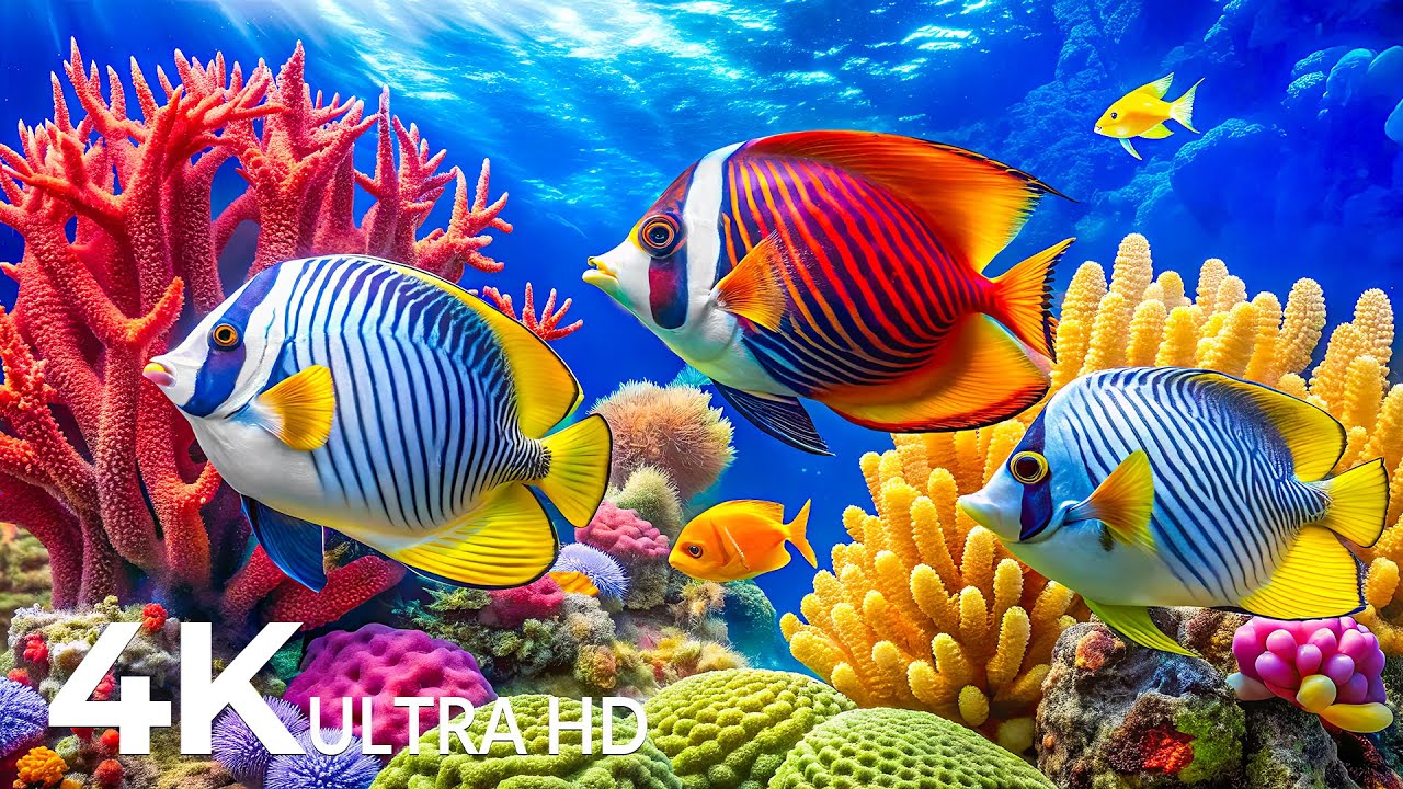 Amazing 4K Ocean Adventure - Dive Deep and Marvel at Sea Animal in The Best 4K ULTRA HDR Aquarium