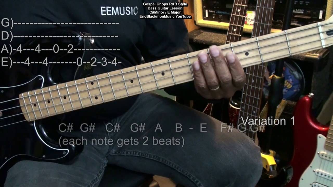 Gospel Chops Bass Guitar Lesson Play Along  With LaChaz Holloway @NazarethCityLimits