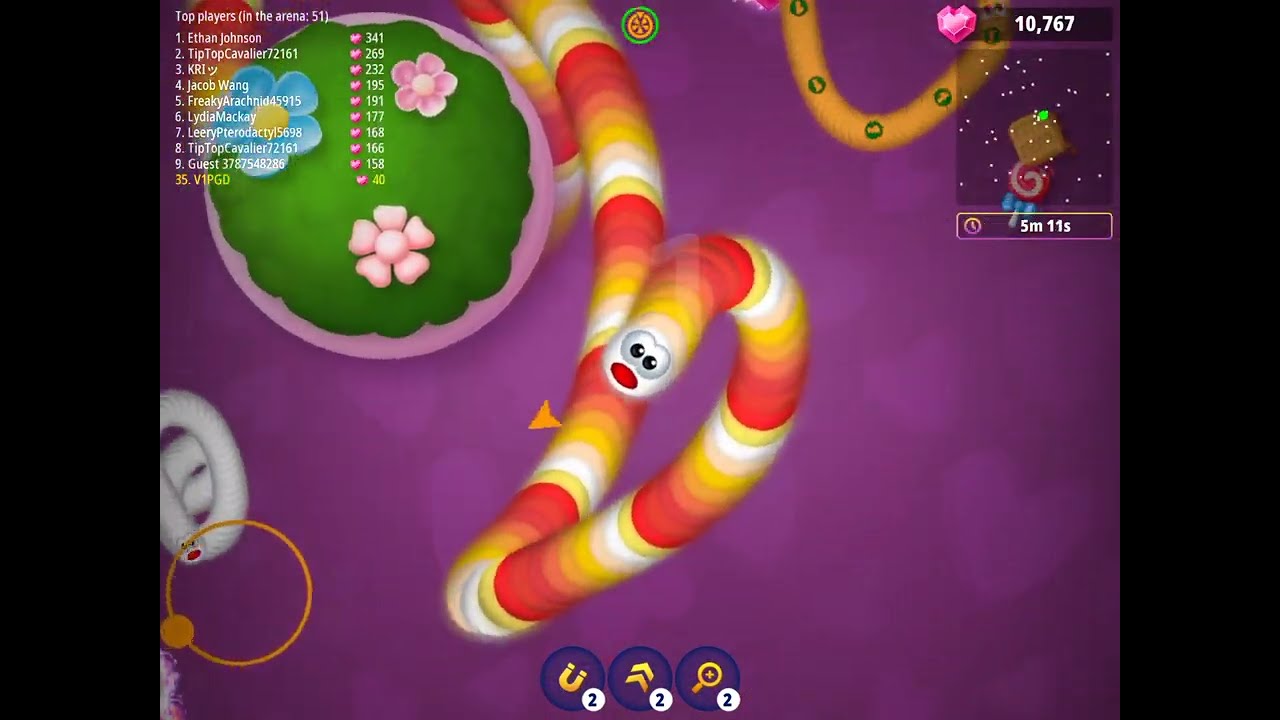Worm zone Control 100% Valentines Map!