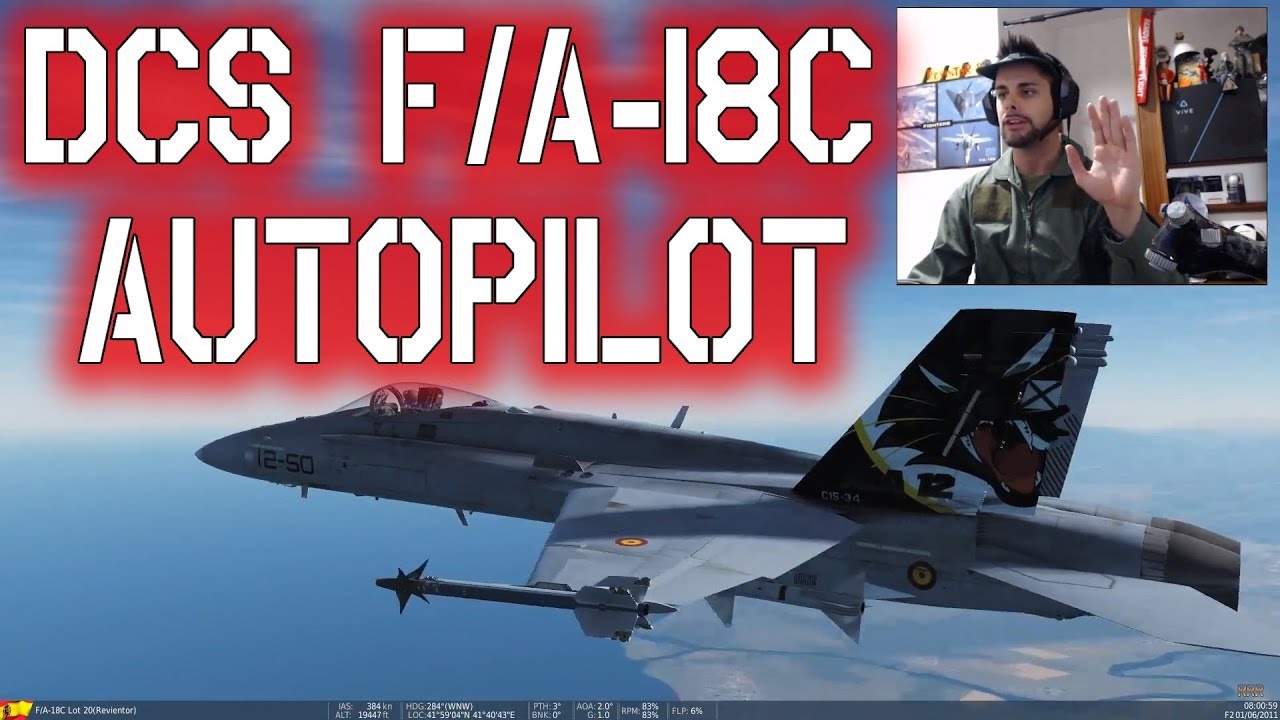 DCS F/A-18C Lot20 - PILOTO AUTOMATICO TUTORIAL #6 - English Subtitles