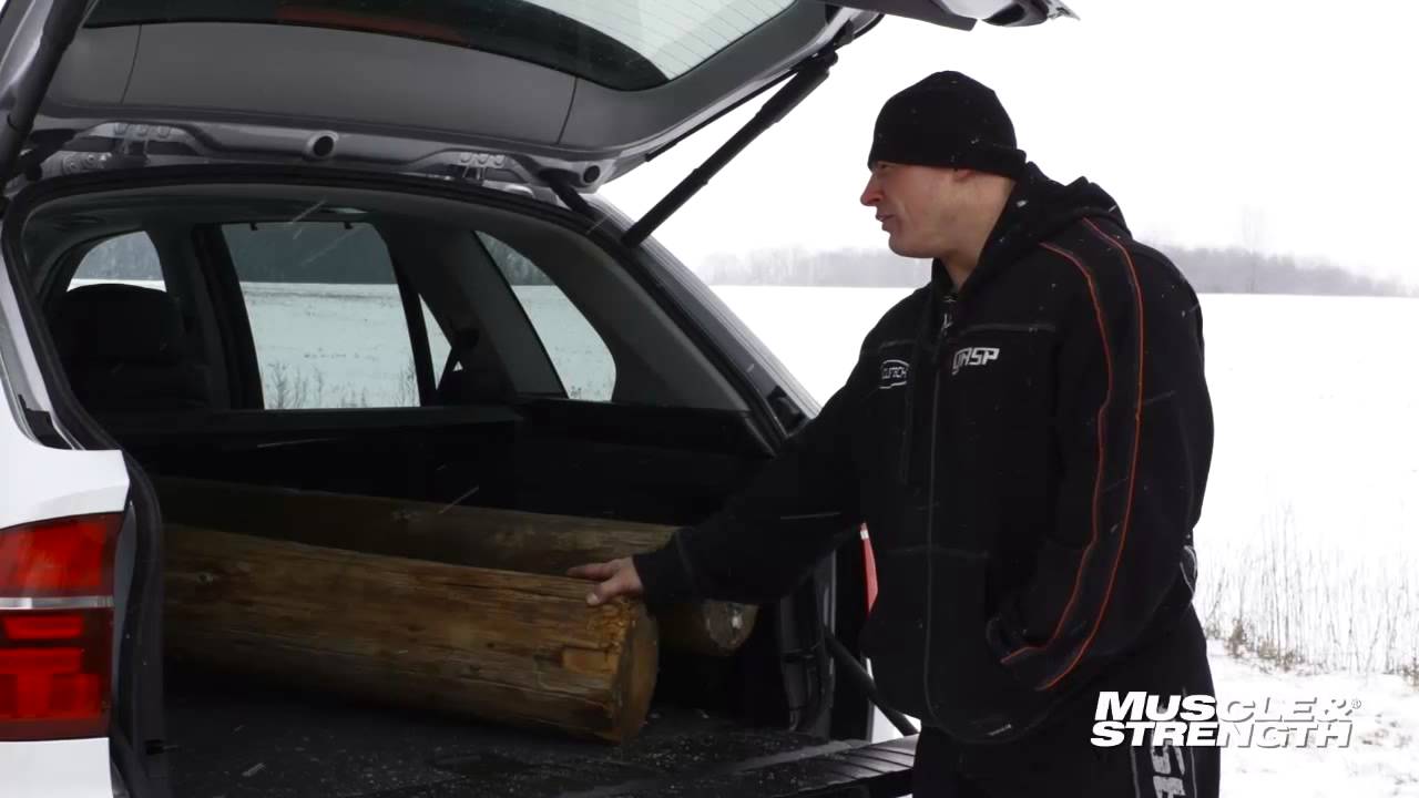 Matt Kroc, Feats Of Strength Log Lunges - Muscle & Strength