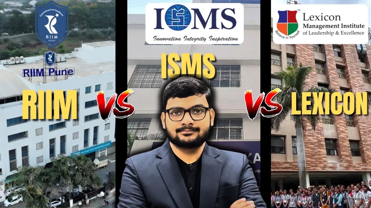 RIIM vs ISMS vs Lexicon MILE Pune | MBA & PGDM Comparison 2026 | Fees, Placements, ROI