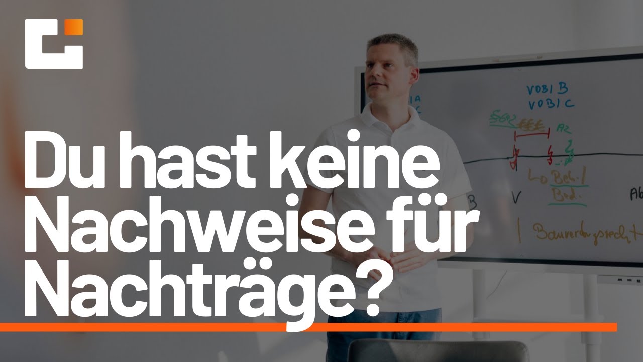 VOB Fehler: Keine Nachweise zum Nachtrag