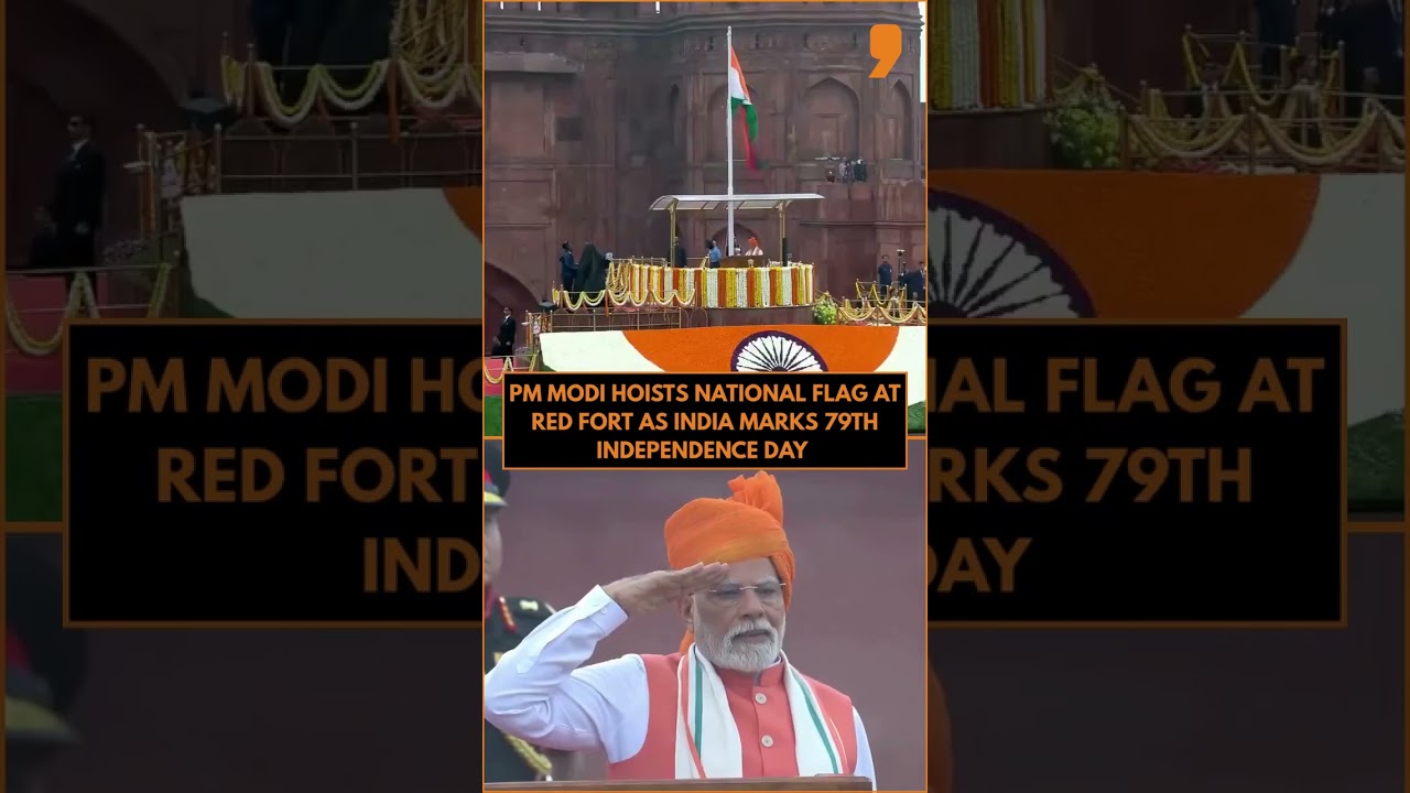 PM Modi hoisted the tricolour at Red Fort as India celebrated its 79th Independence Day
