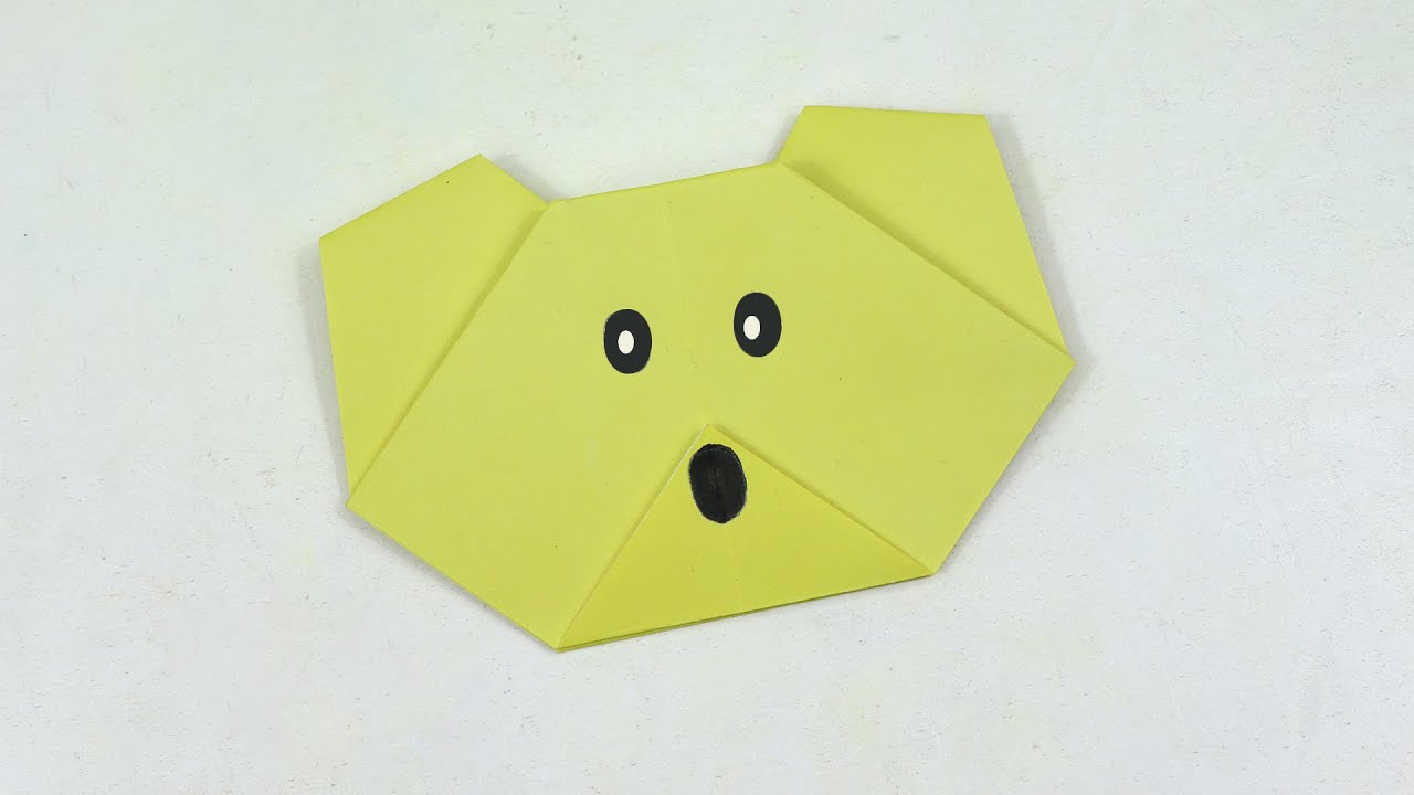 How to Make an Origami Koala Face - Easy Paper Animal Crafts